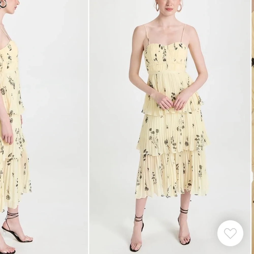 Self portrait Yellow Floral Silhouette Midi Dress - Picture 6 of 6